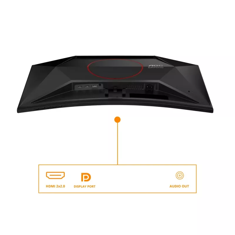 Monitor komputerowy AOC G4 C27G42E 68,6 cm (27 cali) 1920 x 1080 pikseli Full HD LED czarny, czerwony