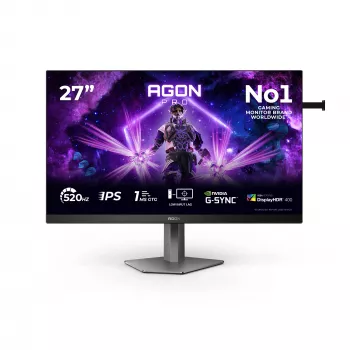 Monitor komputerowy AOC G2 AG276FK 68.6 cm (27 cali) 1920 x 1080 pikseli Full HD LED Czarny, Szary