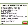 Zestaw konstrukcyjny Cobi Blocks Tankette TK-3 — 323 elementy