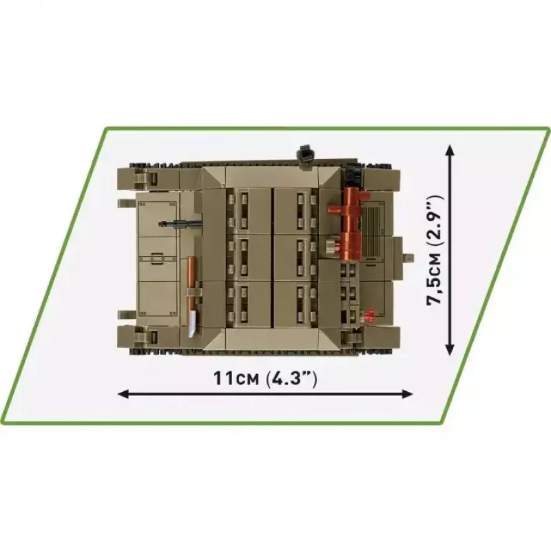 Zestaw konstrukcyjny Cobi Blocks Tankette TK-3 — 323 elementy