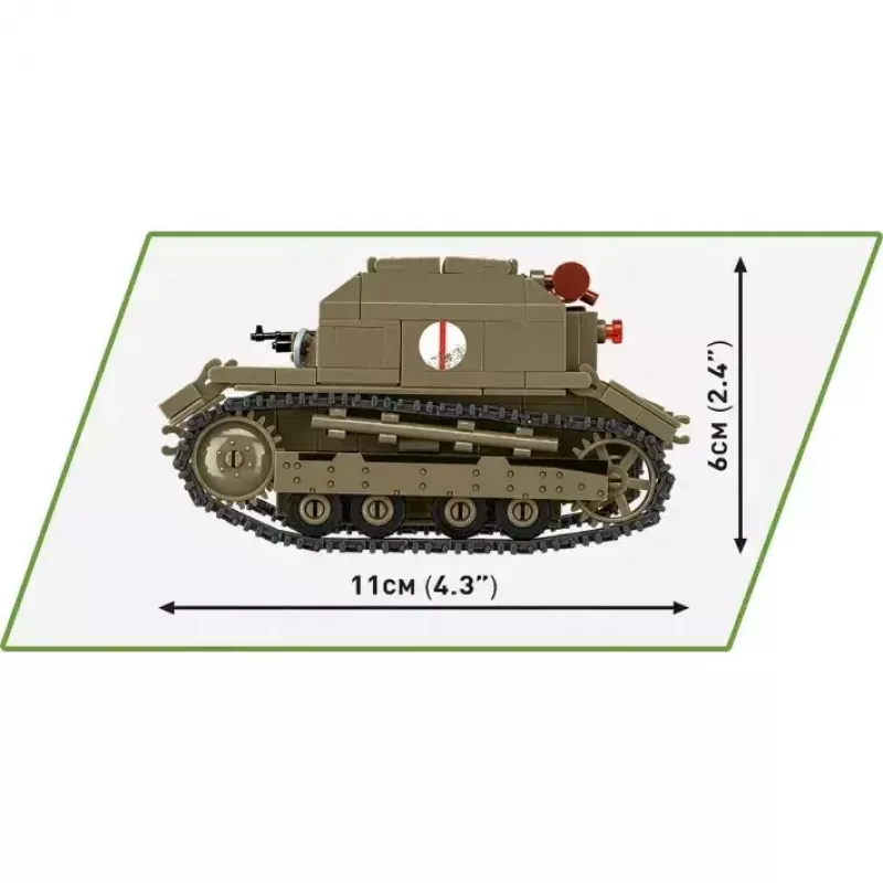Zestaw konstrukcyjny Cobi Blocks Tankette TK-3 — 323 elementy