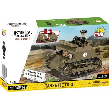 Zestaw konstrukcyjny Cobi Blocks Tankette TK-3 — 323 elementy