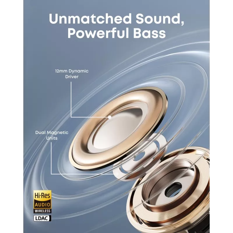 ANKER Earbud - Soundcore Aeroclip - Czarny