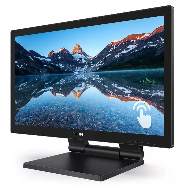 Philips B Line 222B9TA/00 monitor komputerowy 54,6 cm (21,5 cala) 1920 x 1080 pikseli Full HD LCD ekran dotykowy na biurko Czarny