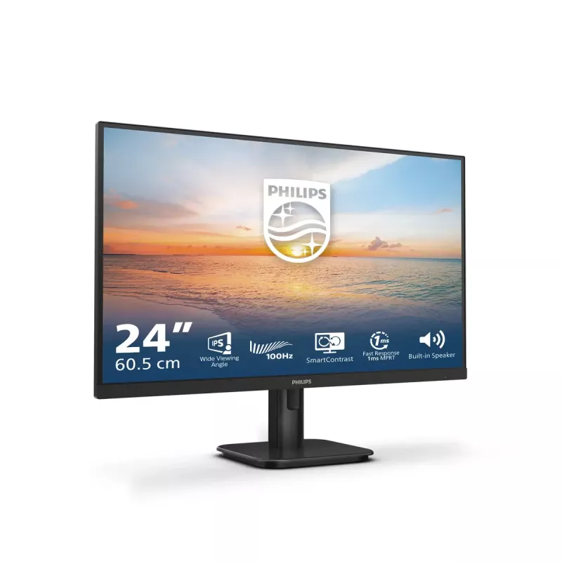 Philips 1000 series 24E1N1200A/00 LED 60,5 cm (23,8 cala) 1920 x 1080 pikseli Full HD LCD Czarny