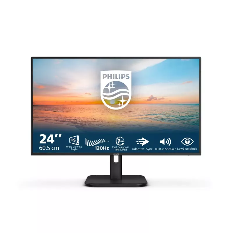 Philips 1000 series 24E1N1200A/00 LED 60,5 cm (23,8 cala) 1920 x 1080 pikseli Full HD LCD Czarny