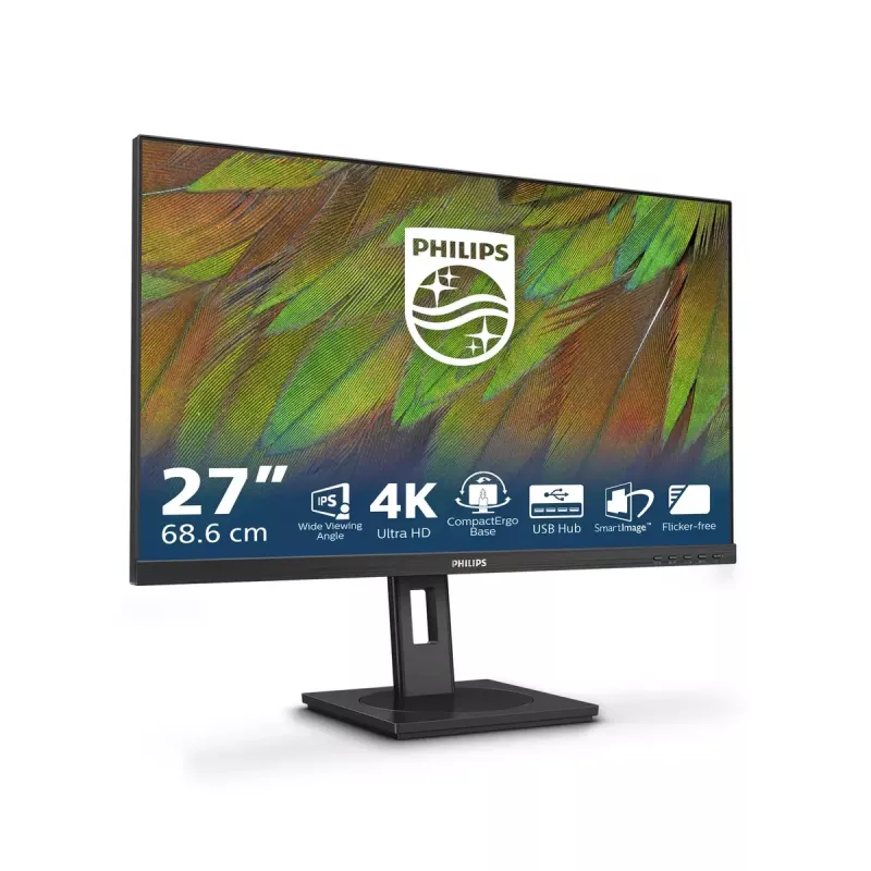 Monitor komputerowy Philips 3000 series 27B1N3800/00 68,6 cm (27 cali) 3840 x 2160 pikseli 4K Ultra HD LCD Czarny