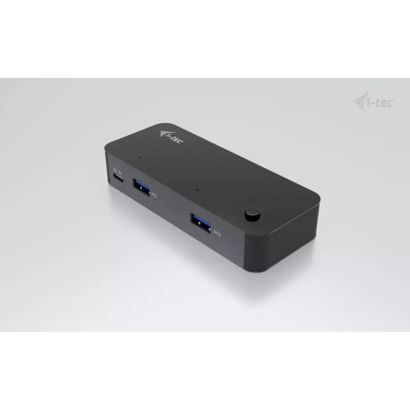 i-tec Universal KVM HUB 2x USB-C 2x USB-A 3.0 5000 Mbit/s Czarny