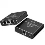 Rozdzielacz Ethernet QOLTEC 52294 1x3 RJ45 z zasilaniem przez USB-C