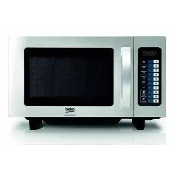 Solo kuchenka mikrofalowa nablatowa BEKO PRO25IXBP, 25 l, srebrna, wyświetlacz LED, sterowanie przyciskami