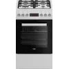 Wolnostojąca kuchenka gazowo-elektryczna BEKO FSE52323DWD, płyta 4-palnikowa, 60 cm, piekarnik 55 L, klasa energetyczna A