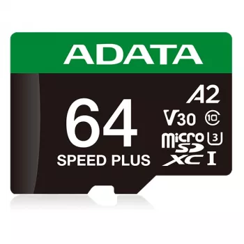 Karta MicroSDXC ADATA Speed Plus 64 GB UHS Klasa 3 Model UD64GUI3V30A2SP-RA1