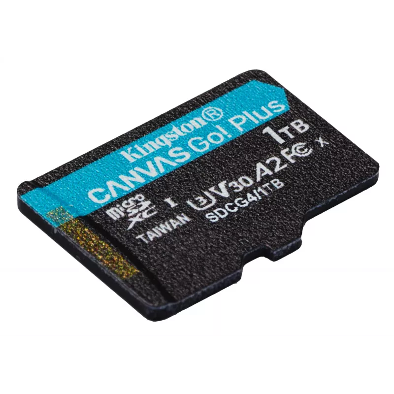 Kingston Technology 1TB microSDXC Canvas Go Plus Gen4 200R A2 U3 pojedyncze opakowanie bez adaptera