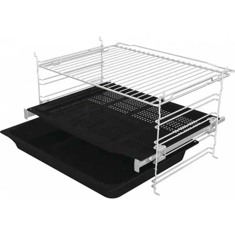 Piekarnik elektryczny do zabudowy Gorenje BSA6737E15BG — 77 l, czarny, zegar cyfrowy, konwekcja, grill, funkcja pizzy