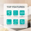 Płyta indukcyjna Gorenje GI8432BSCWF, czarna, do zabudowy, 60 cm, strefowa płyta indukcyjna, szkło-ceramika, 4 strefy