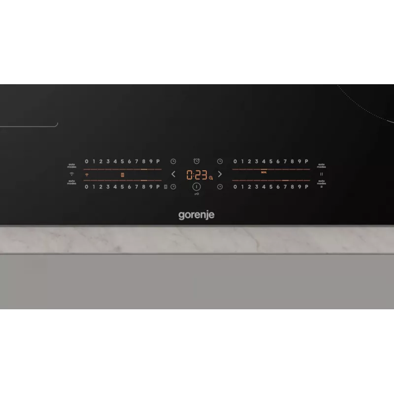 Płyta indukcyjna Gorenje GI8432BSCWF, czarna, do zabudowy, 60 cm, strefowa płyta indukcyjna, szkło-ceramika, 4 strefy