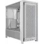 Obudowa PC CORSAIR FRAME 4000D RS Midi Tower Biała — ATX, szkło hartowane, 3 wentylatory 120 mm z przodu, obsługa chłodnic 360/240/140 mm