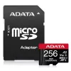 Karta pamięci microSDXC ADATA 256 GB AUSDX256GUI3V30SHA2-RA1 UHS-I Class 10 V30 (odczyt 100 MB/s, zapis 80 MB/s) z adapterem SD
