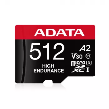 Karta pamięci microSDXC ADATA 512 GB UHS‑I U3 V30 Klasa 10 A2, 100/85 MB/s, wodoodporna