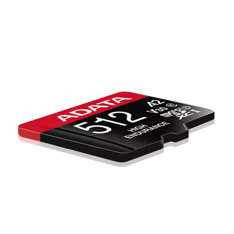 Karta pamięci microSDXC ADATA 512 GB UHS‑I U3 V30 Klasa 10 A2, 100/85 MB/s, wodoodporna