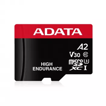Karta pamięci MicroSDXC ADATA 64 GB UHS-I U3 V30 Klasa 10 — 100/80 MB/s (czarno-czerwona)