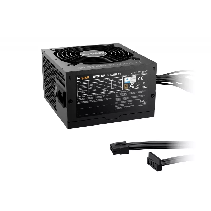 be quiet! System Power 11 650W zasilacz 20+4 pin ATX ATX Czarny