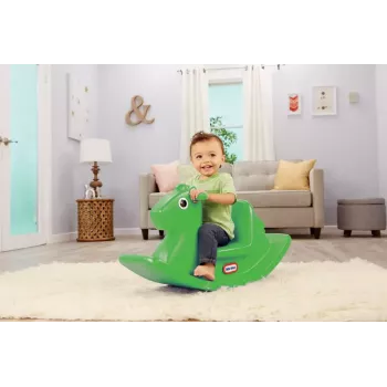 Zabawka do jazdy Little Tikes Ricking Horse 174209E3 limonkowy zielony – bujak dla malucha do zabawy w domu