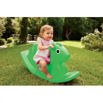 Zabawka do jazdy Little Tikes Ricking Horse 174209E3 limonkowy zielony – bujak dla malucha do zabawy w domu