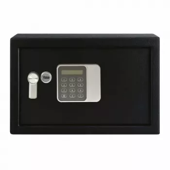Sejf wolnostojący Yale YSG/250/DB2 — stalowy, zamek szyfrowy, 16 L, czarny, montaż na podłodze/ścianie