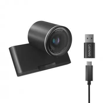 Kamera internetowa Lenovo 4XC1Q25246 8 MP 1920 x 1080 pikseli USB-C Czarny