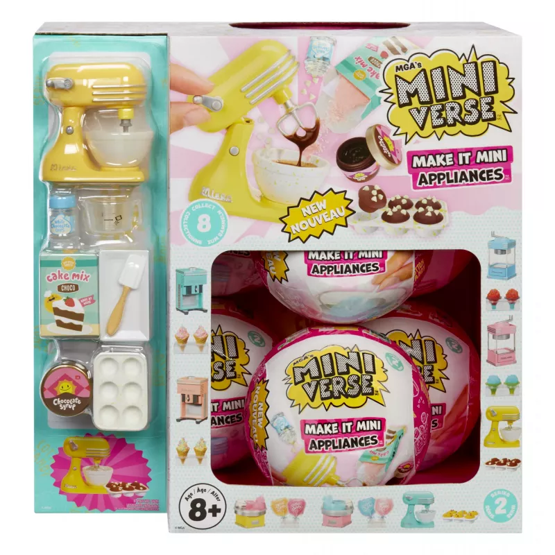 Miniverse MGA's - Make It Mini Appliances Series 2 w PDQ, 8 lat, Wielokolorowy, Plastik