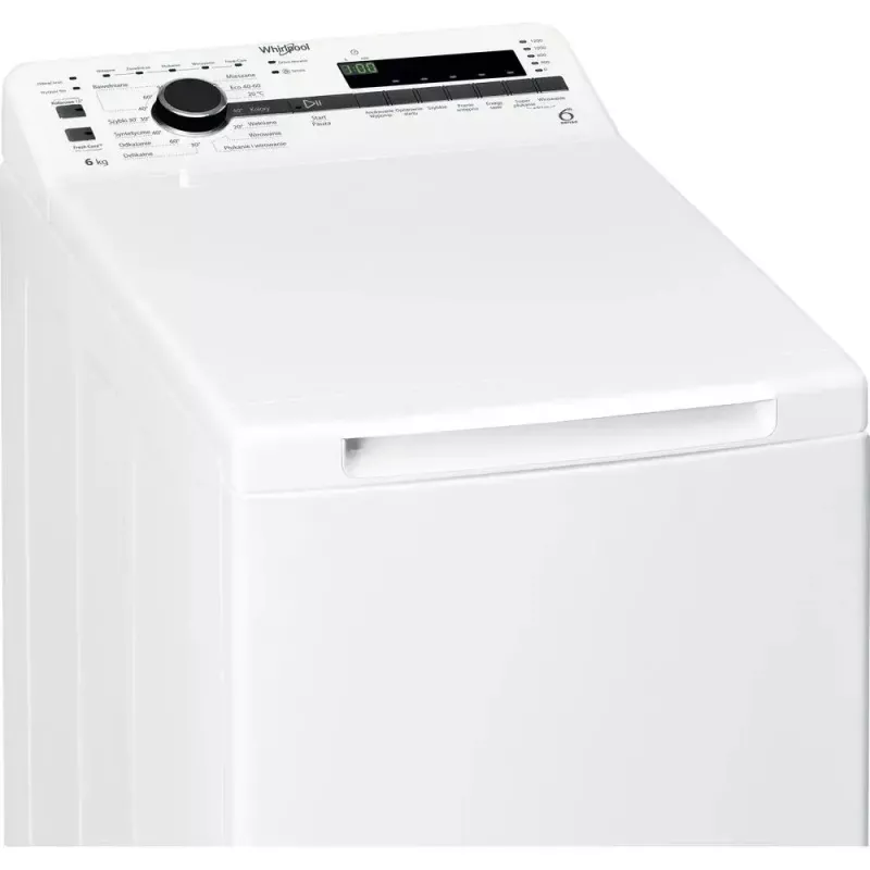 Whirlpool NTDLR 6240SS PL/N pralka ładowana od góry 6 kg 1151 obr./min Biała