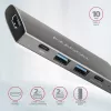 Axagon HMC-5G21 hub USB 10Gbps, 2x USB-A, 2x USB-C, HDMI 4k/30Hz, PD 60W, kabel USB-C