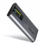 Axagon EEM2-SD2 USB-C 10Gbps - obudowa DISPLAY dla M.2 NVMe i SATA SSD
