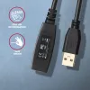 Axagon ADR-207 przewód wzmacniający USB 7,5 m USB 2.0 Czarny