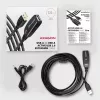 Axagon ADR-207 przewód wzmacniający USB 7,5 m USB 2.0 Czarny