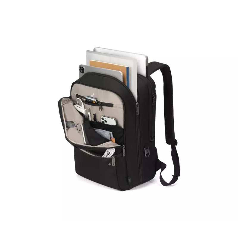 DICOTA Five - 14-16in Notebook Backpack - Czarny / 900d Recycled Pet Polyester