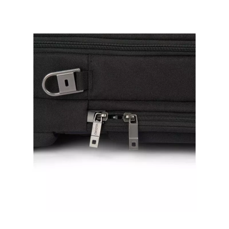 DICOTA Five - Torba na notebooka 15-17.3 inch - Czarna / Poliester z recyklingu PET 900D