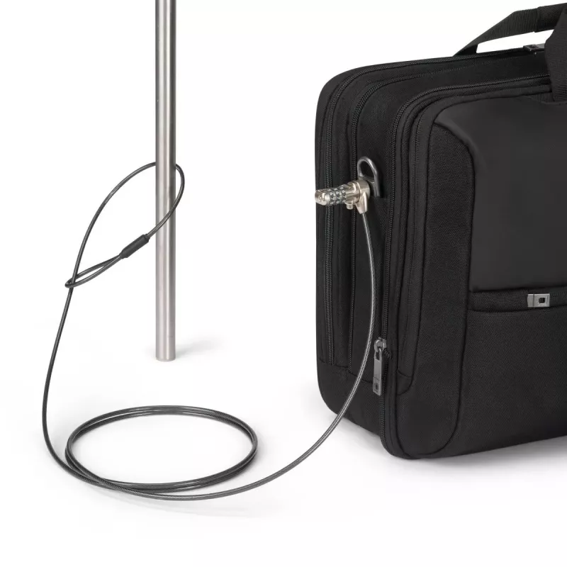 DICOTA Top Traveller Dual Five - etui na notebooka 14-16 cali - czarne / poliester z recyklingu PET 900D