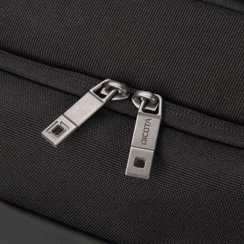DICOTA Top Traveller Dual Five - etui na notebooka 14-16 cali - czarne / poliester z recyklingu PET 900D