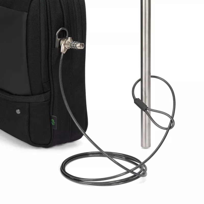 DICOTA Top Traveller Five - Etui na notebook 12-14 cali - Czarny / 900d poliester z recyklingu PET