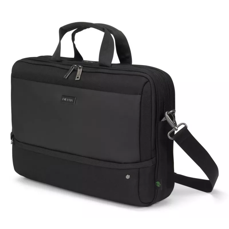 DICOTA Top Traveller Five - Etui na notebook 12-14 cali - Czarny / 900d poliester z recyklingu PET