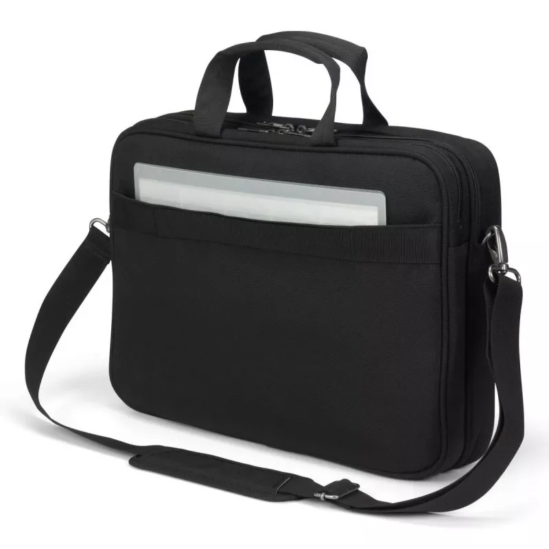 DICOTA Top Traveller Five - Etui na notebook 12-14 cali - Czarny / 900d poliester z recyklingu PET