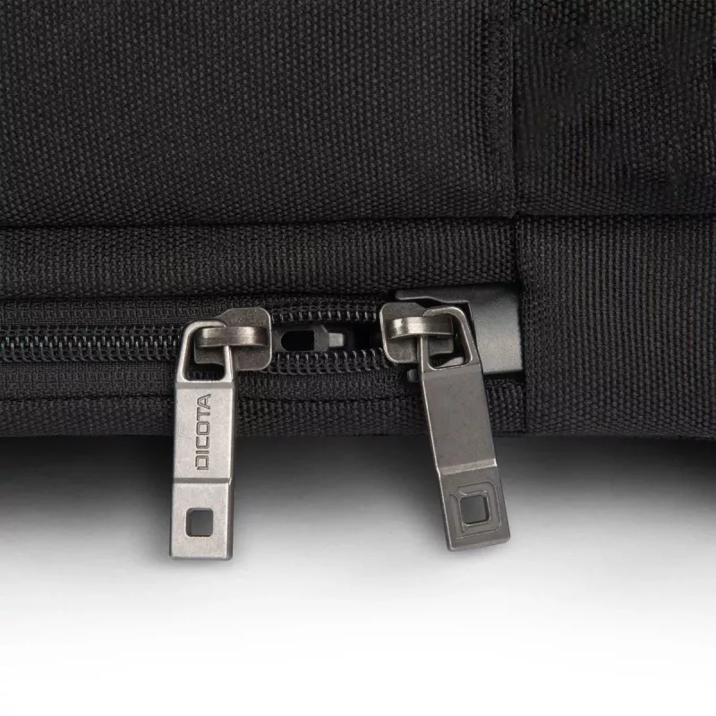 DICOTA Top Traveller Five - Etui na notebook 12-14 cali - Czarny / 900d poliester z recyklingu PET