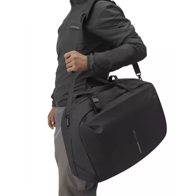 Torba podróżna XDDESIGN P706.2901, wodoodporna, 50×33×26 cm, 900 g, mieści laptop do 16 cali, pasek na ramię, elementy odblaskowe