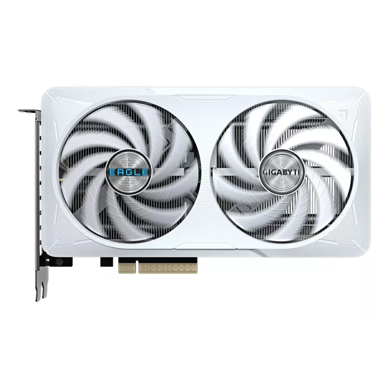 Karta graficzna GIGABYTE GeForce RTX 5060 EAGLE OC ICE 8G — 8 GB GDDR7, 128 bitów, PCI-E 5.0, taktowanie rdzenia 2550 MHz, 3 x DisplayPort, 1 x HDMI, GV-N5060EAGLEOC ICE-8GD