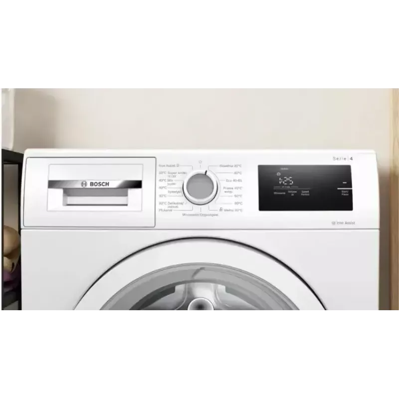 Pralka ładowana od przodu Bosch WAN2405MPL, 7 kg, 1200 obr./min, klasa energetyczna A, wyświetlacz LED, biała