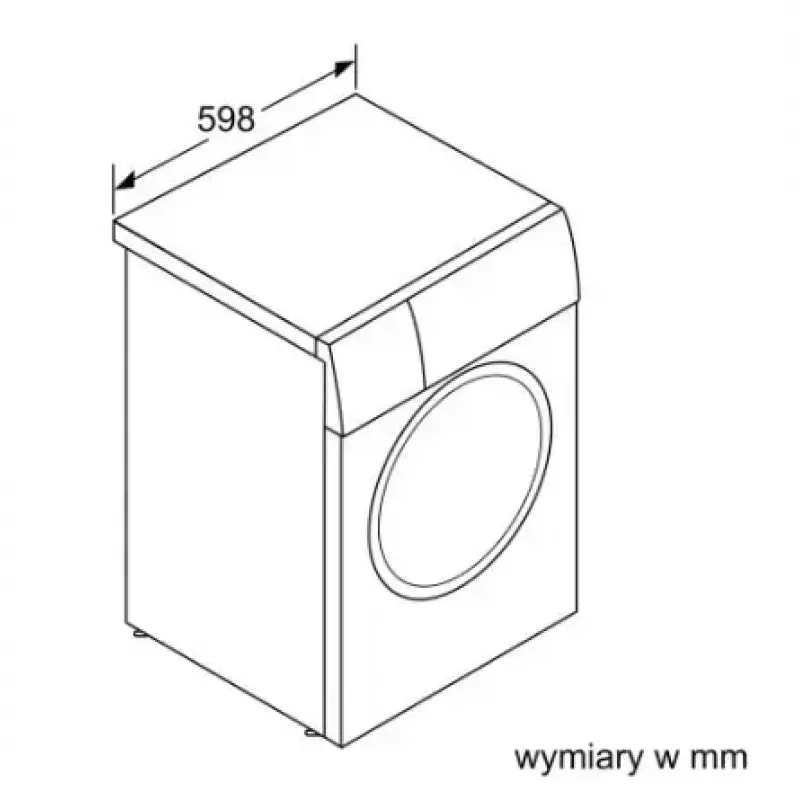 Pralka ładowana od przodu Bosch WAN2405MPL, 7 kg, 1200 obr./min, klasa energetyczna A, wyświetlacz LED, biała