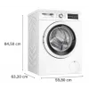Pralka Bosch WUU28T10PL, ładowana od przodu, pojemność 8–9 kg, 1400 obr./min, klasa energetyczna A