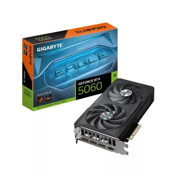 Karta graficzna GIGABYTE GeForce RTX 5060 8GB GDDR7, PCIe 5.0, 128-bitowa, 3840 CUDA, 2-slotowa, WINDFORCE 2X